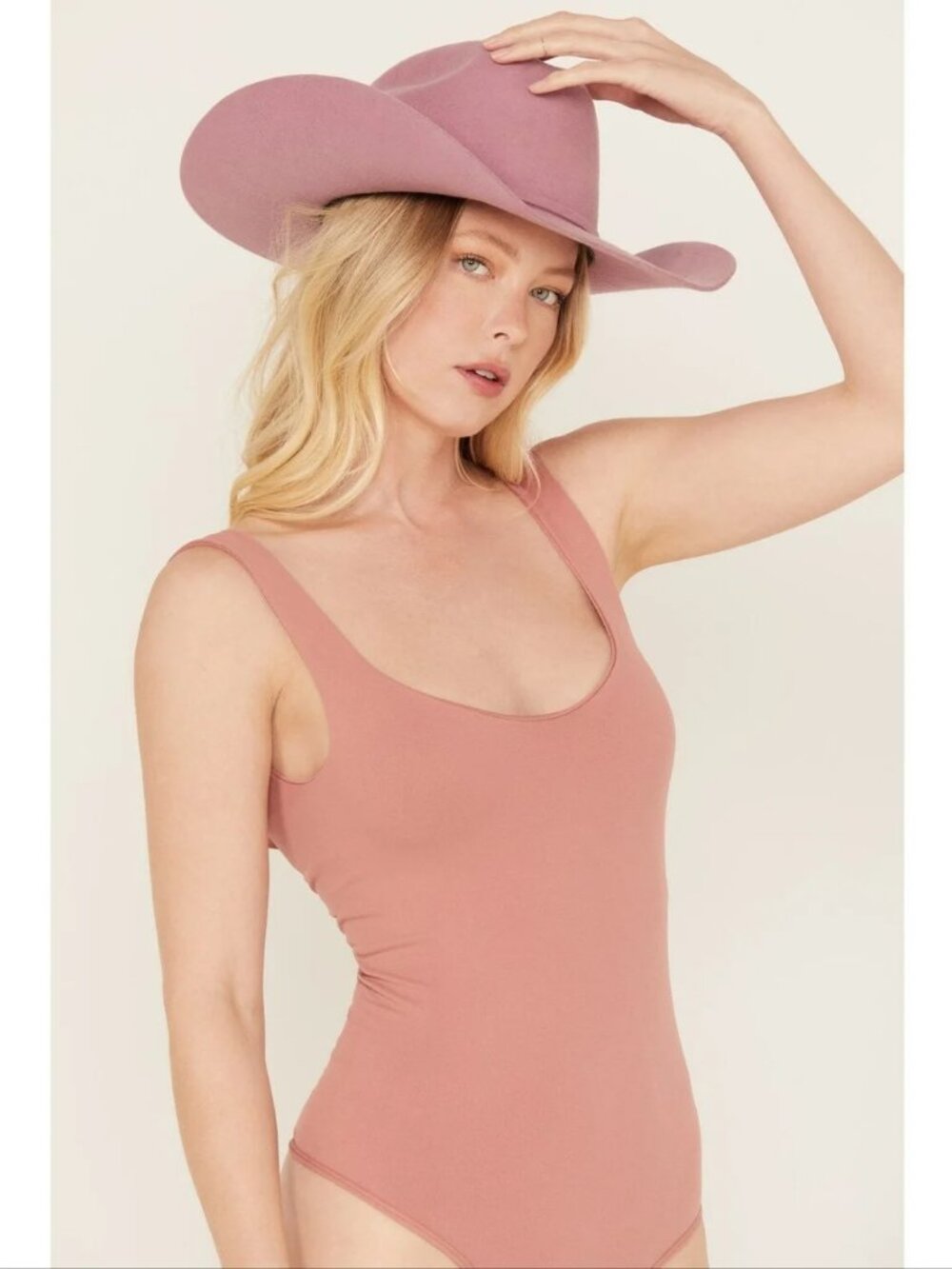 NWT Free People Pink Clean Lines Bodysuit XS/S